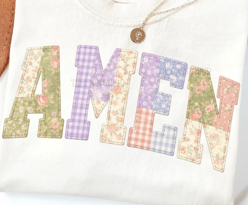Amen patchwork design