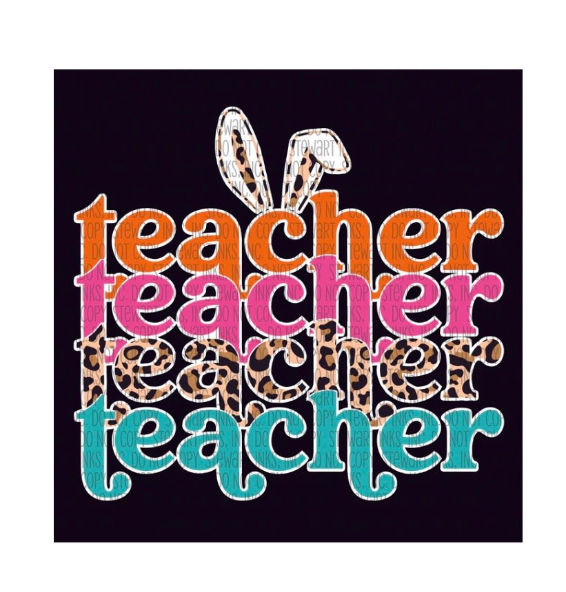 Easter teacher vinyl