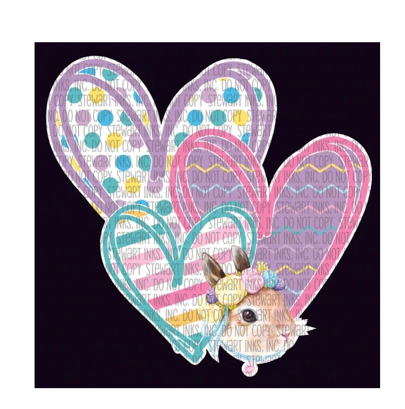 Easter hearts vinyl