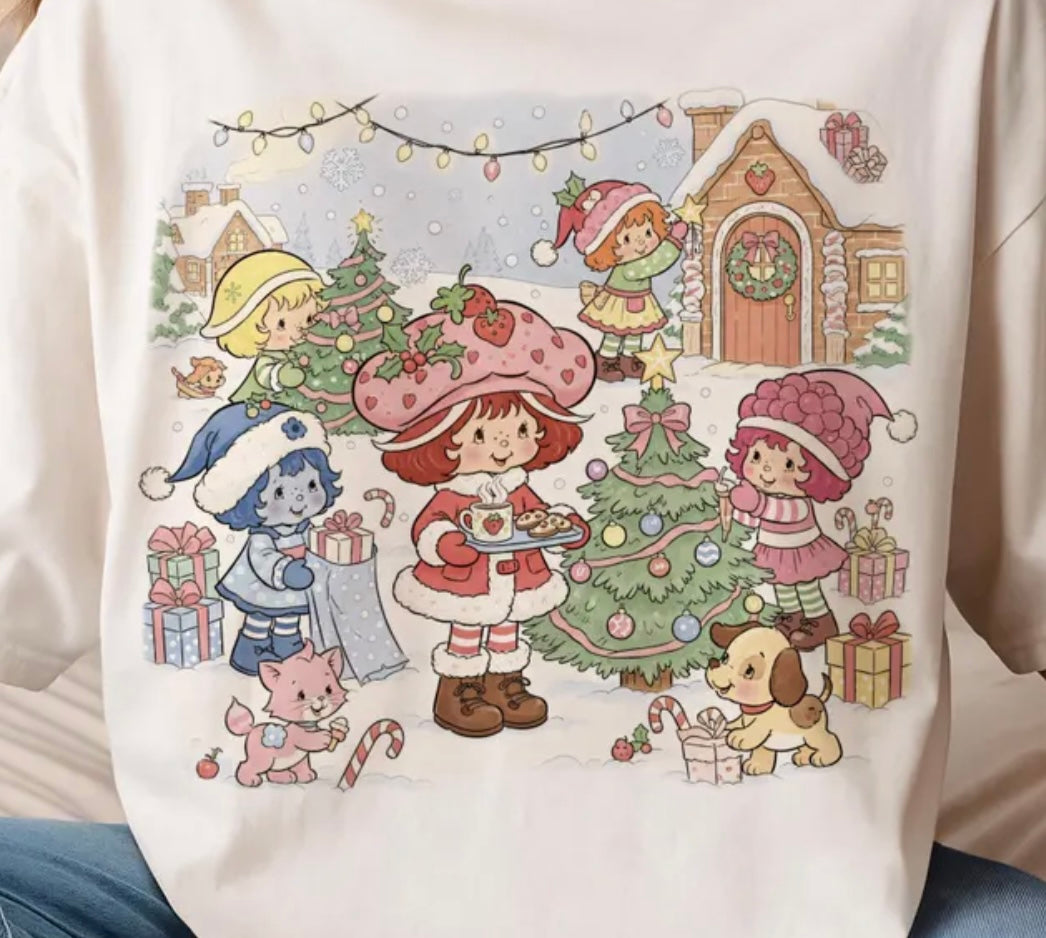 Strawberry Christmas with friends