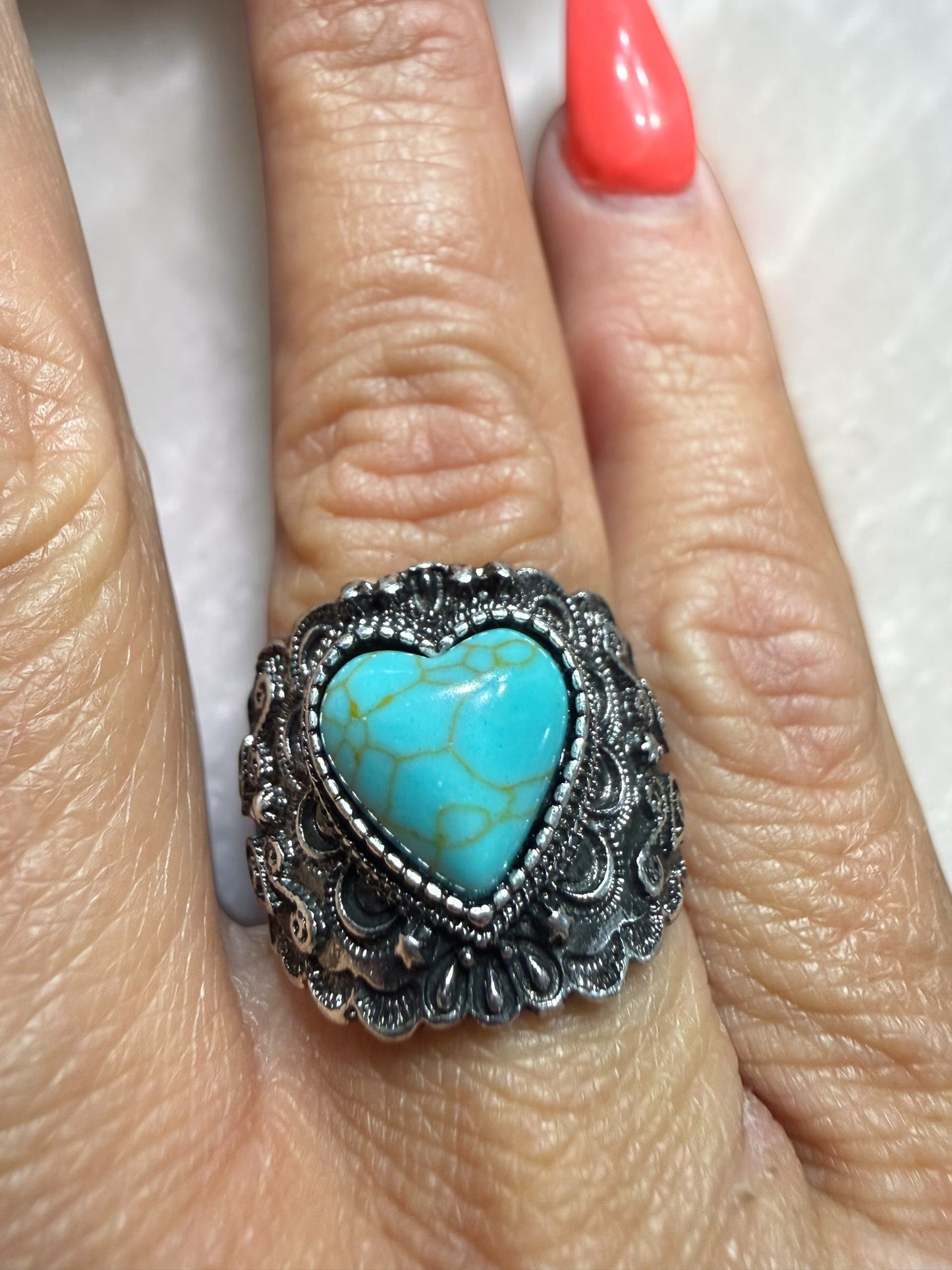Turquoise Ring size 8