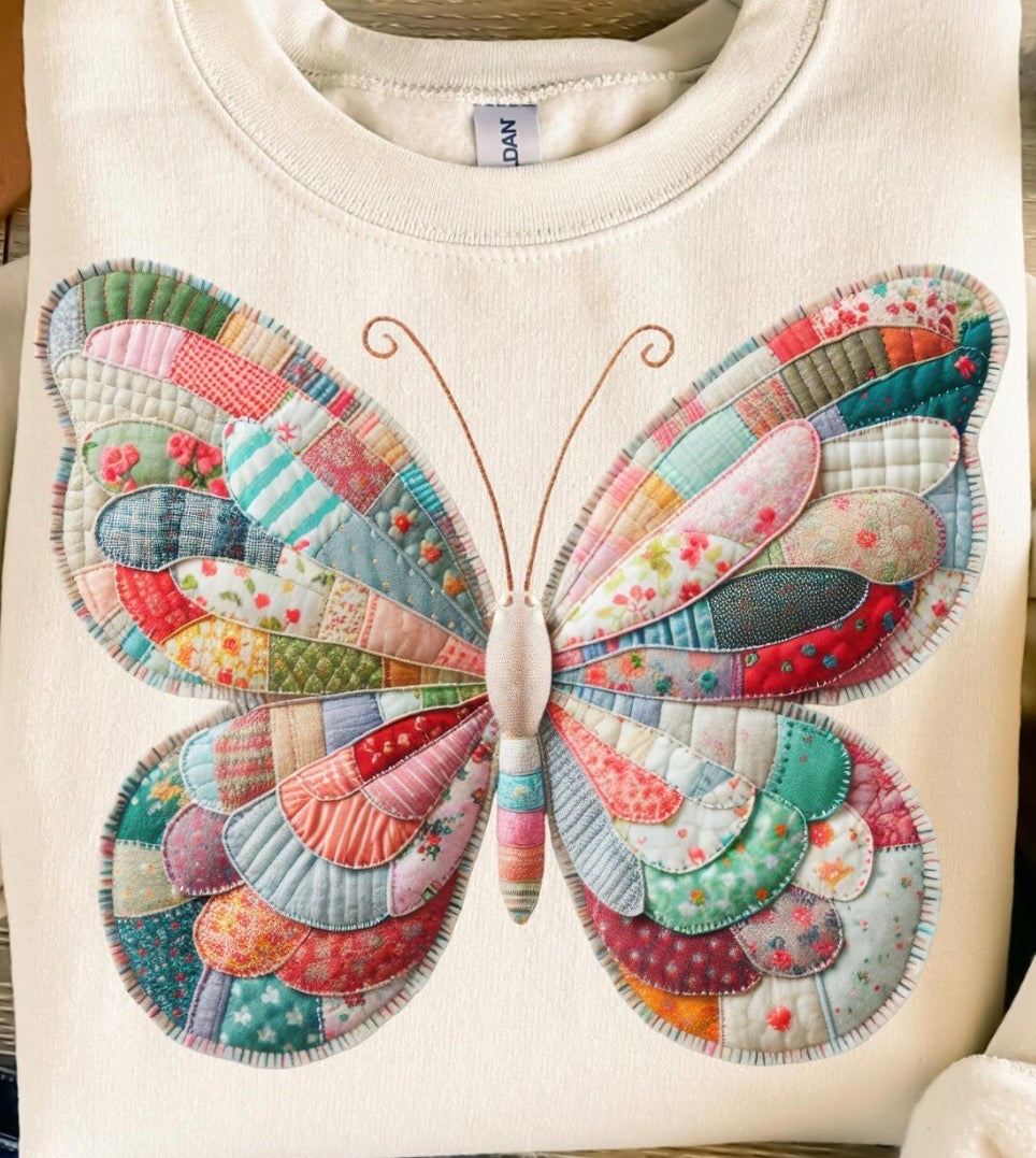 Butterfly patchwork design