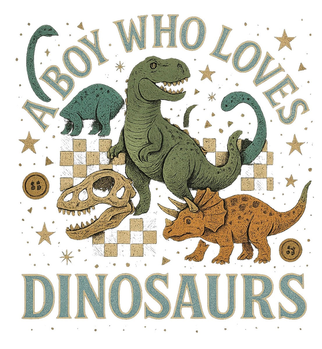 Boy who loves dinosaurs KIDS