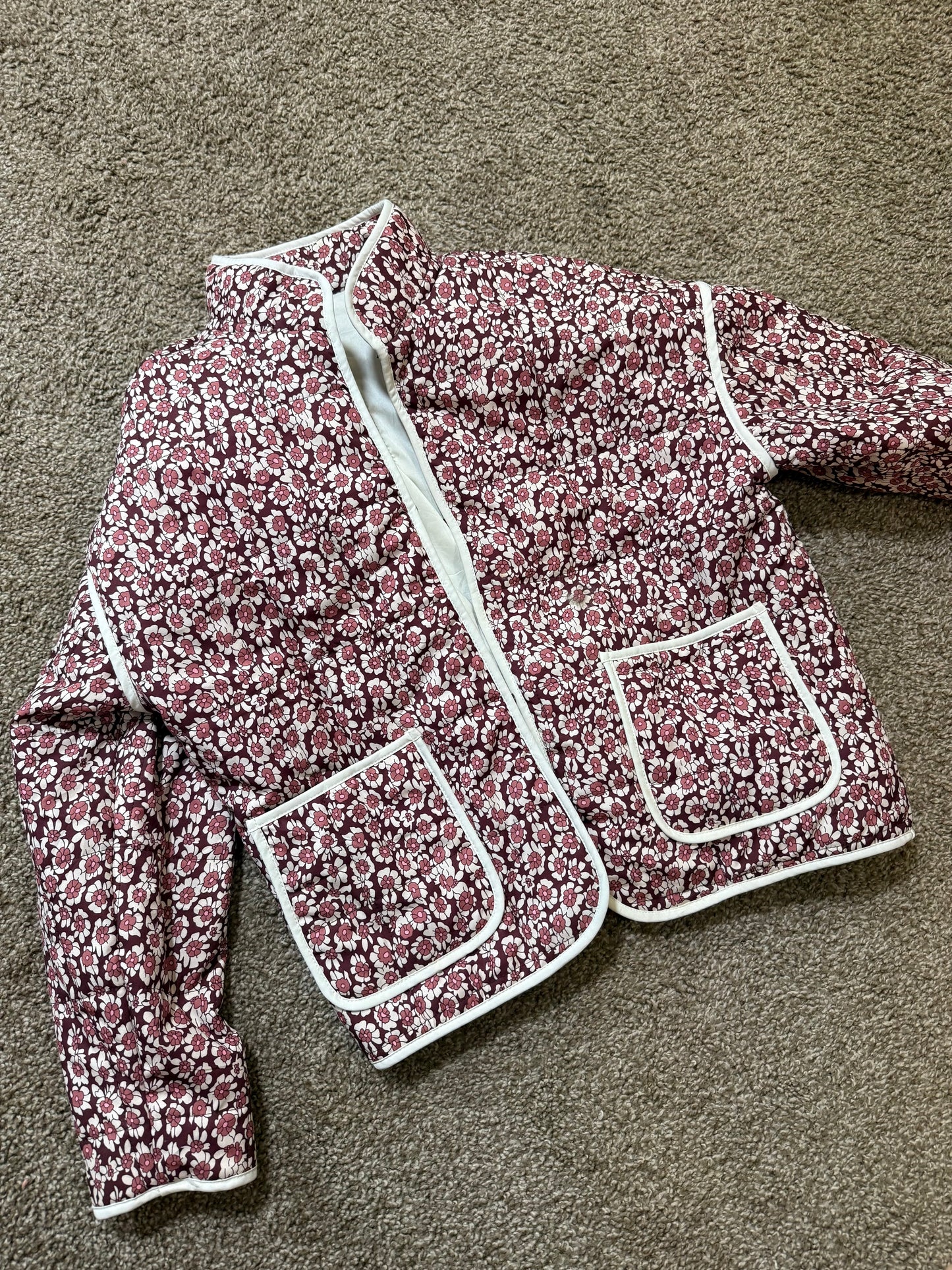 Large. Worn once -1- quilted.
