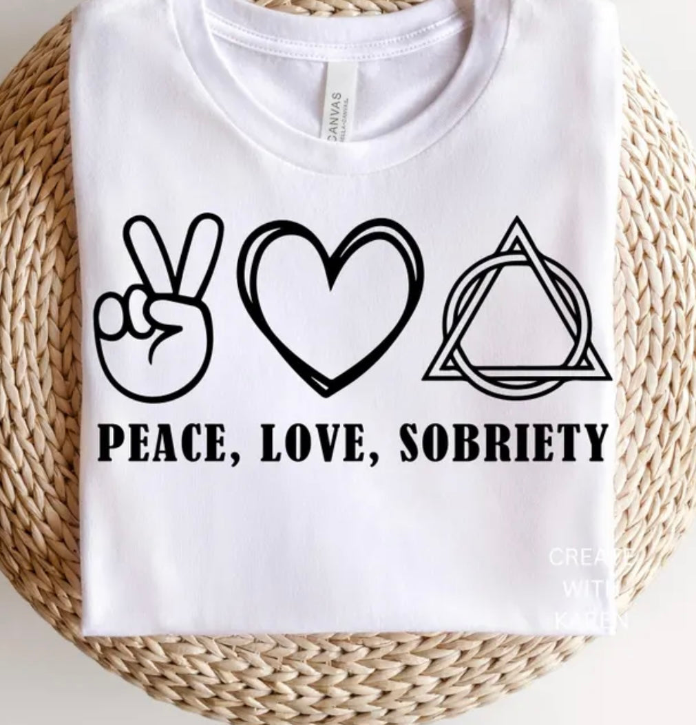 Peace love sober