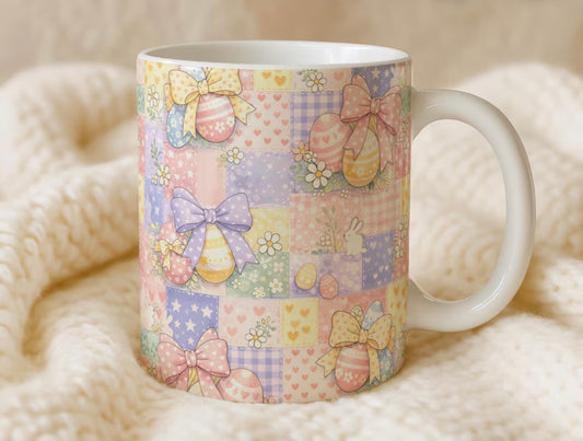 Quilt print mug