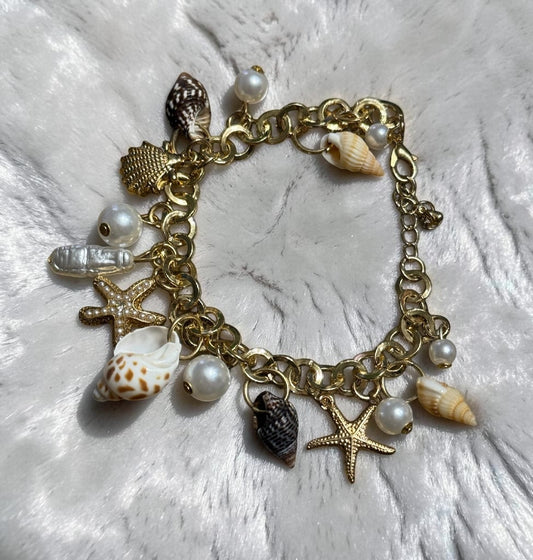 Seashell bracelet.