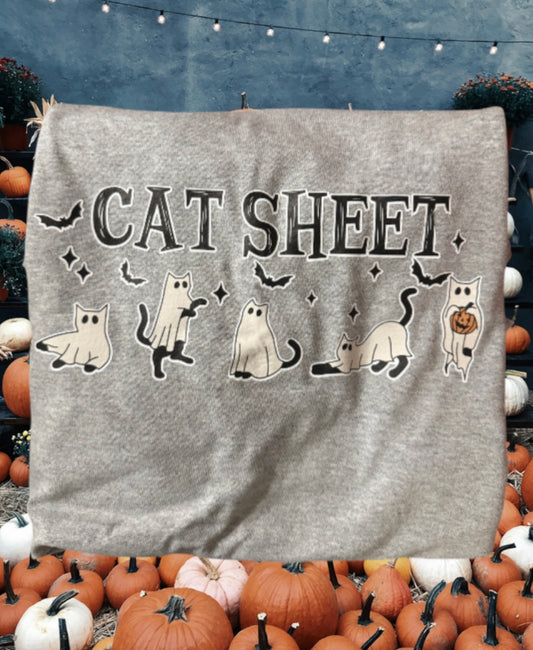 Cat sheet t shirt