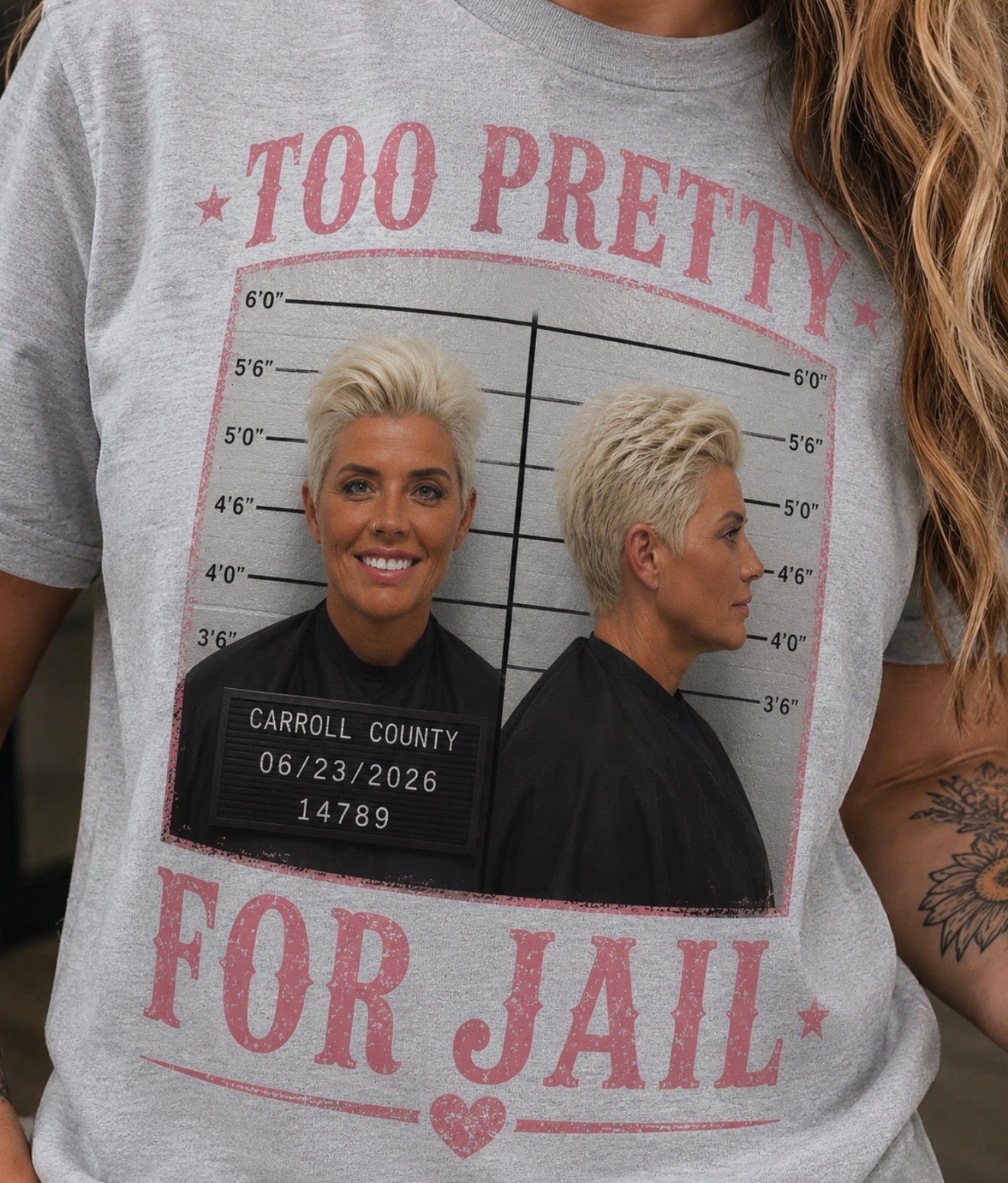 To pretty  for jail