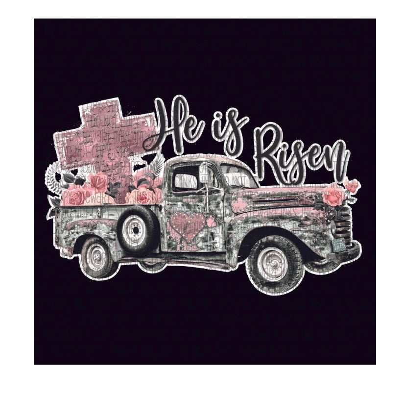 He is risen truck vinyl