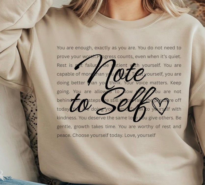 Note to self