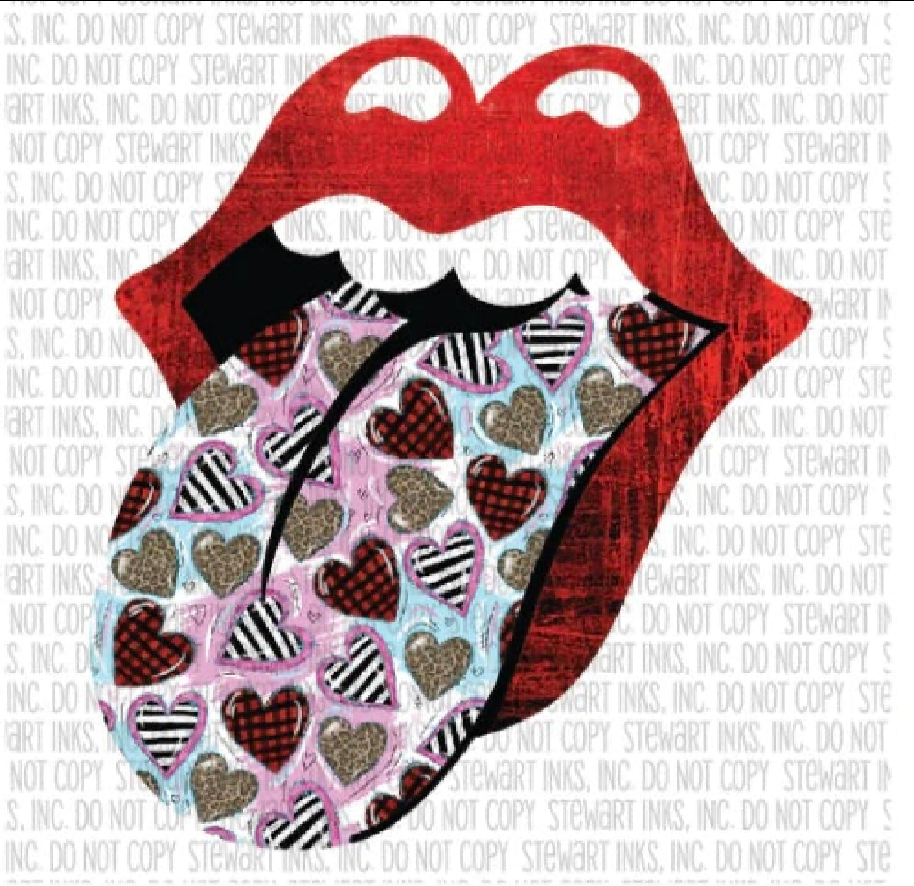 Valentine day tongue vinyl