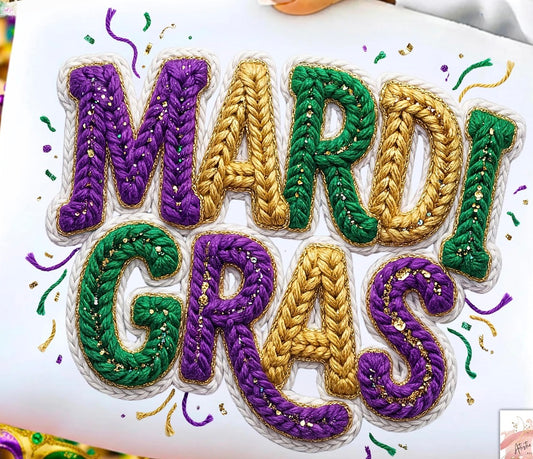 Knitted Mardi Gras￼