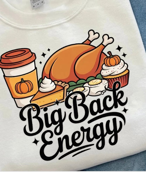 Big back three   sweatshirt