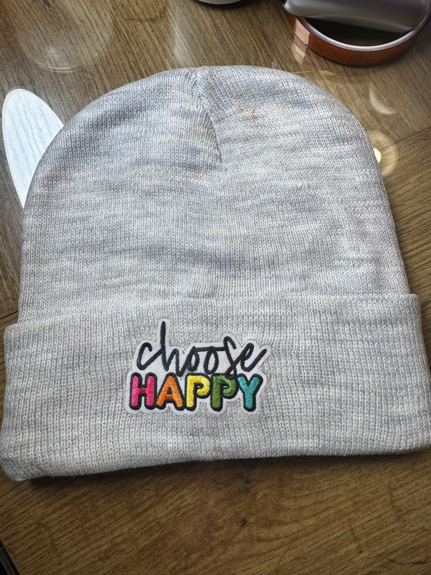 Choose happy beanie
