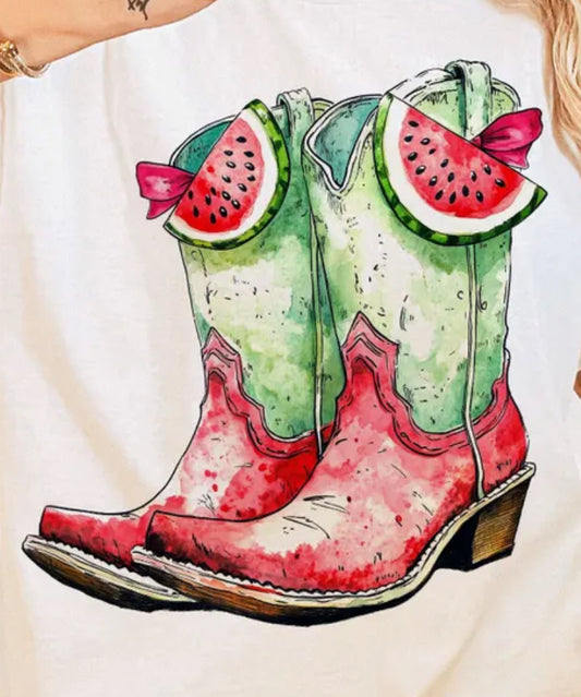 Watermelon boots