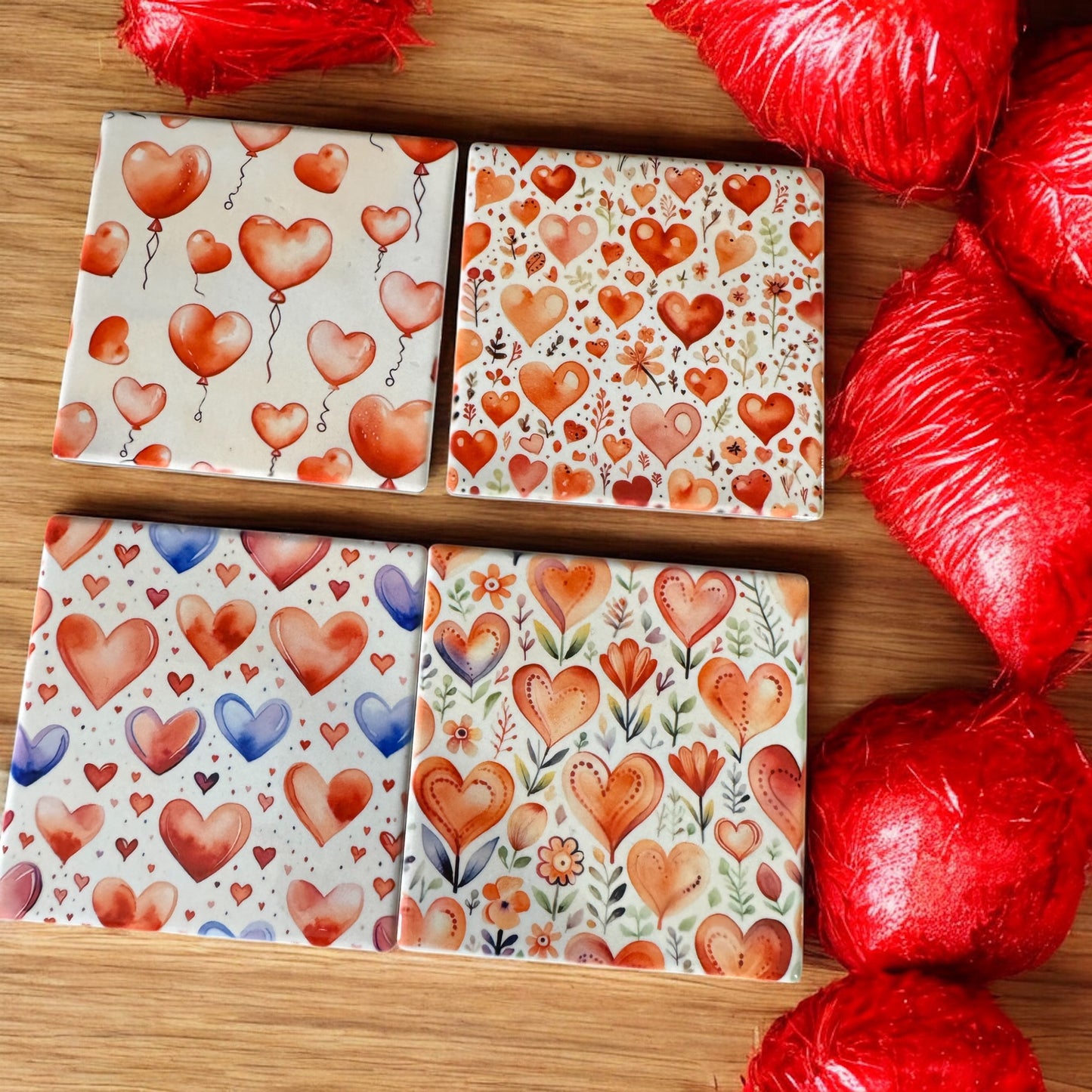 Valentine coasters