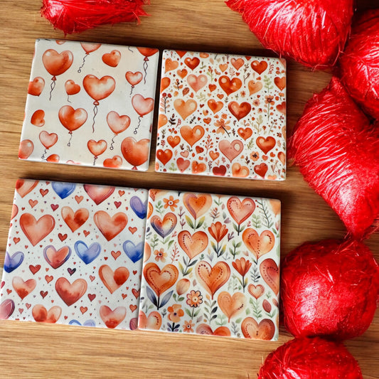 Valentine coasters