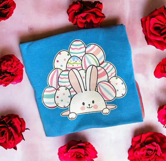 Bunny and eggs vinyl