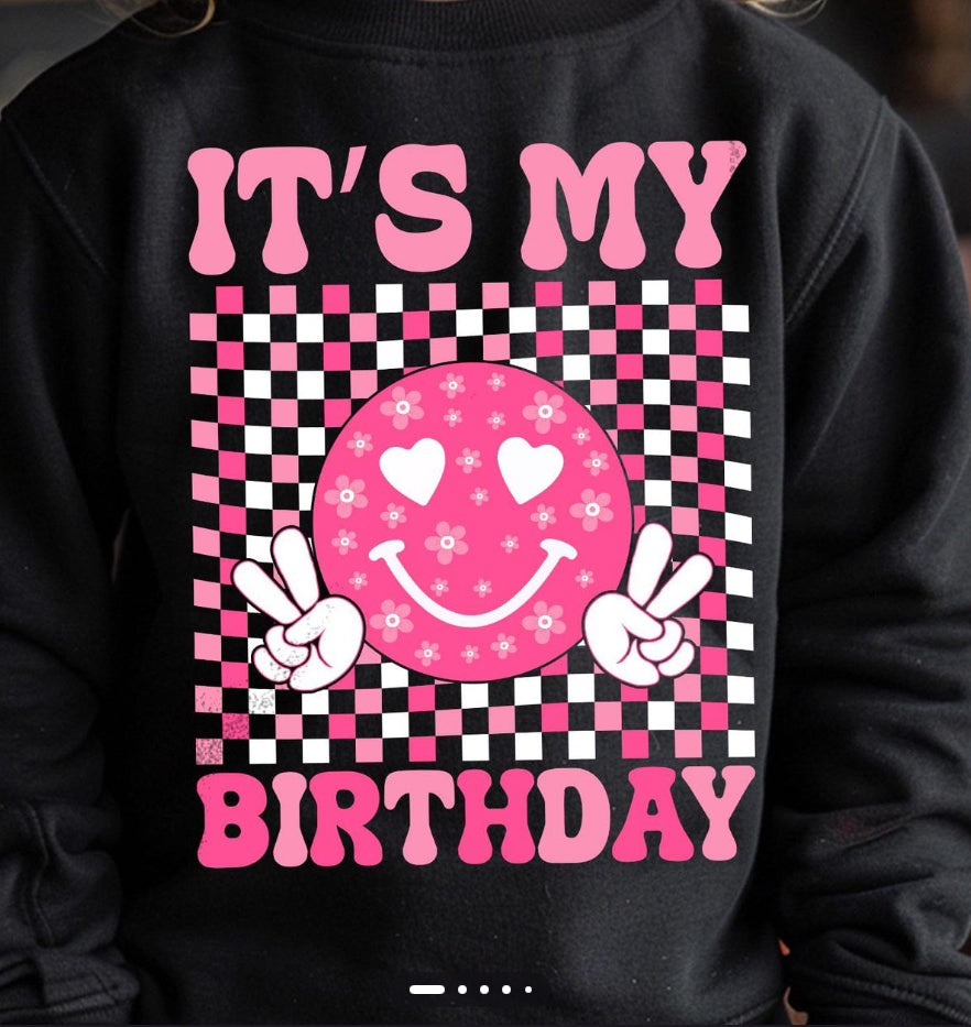 LIMITED TIME ONLY checkered smile birthday