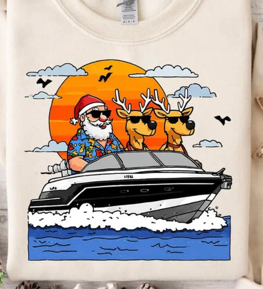 Christmas boat