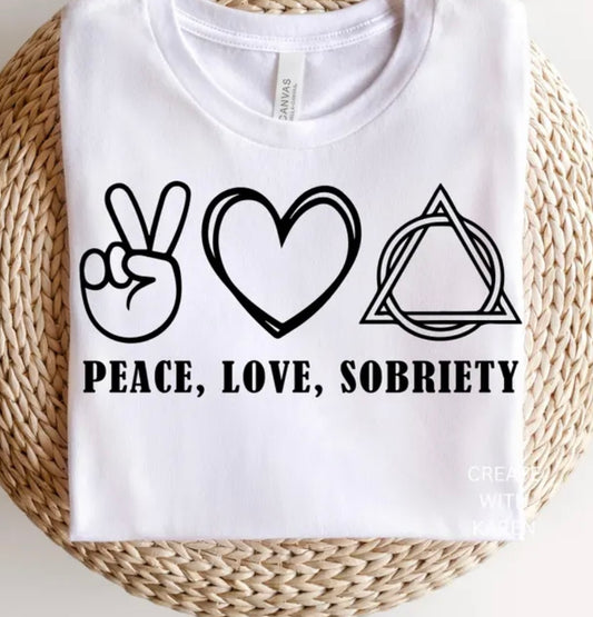 Peace love sober